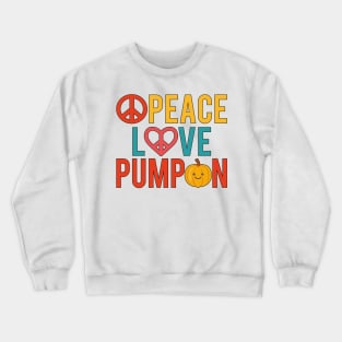 Peace Love Pumpkin Thanksgiving Crewneck Sweatshirt